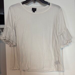 hite Ruffle Sleeve Top